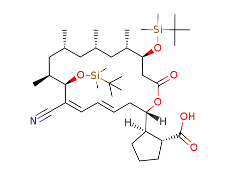 (1R,2R)-2-[(4E,6Z)-(2S,8R,9S,11R,13S,15S,16S)-8,16-Bis-(tert-butyl-dimethyl-silanyloxy)-7-cyano-9,11,13,15-tetramethyl-18-oxo-oxacyclooctadeca-4,6-dien-2-yl]-cyclopentanecarboxylic acid