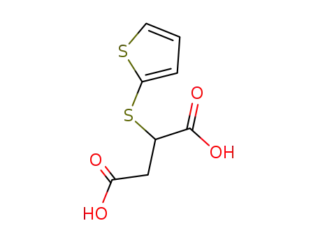 Molecular Structure of 3807-43-0 (2-(Thiophen-2-ylsulfanyl)-succinic acid)