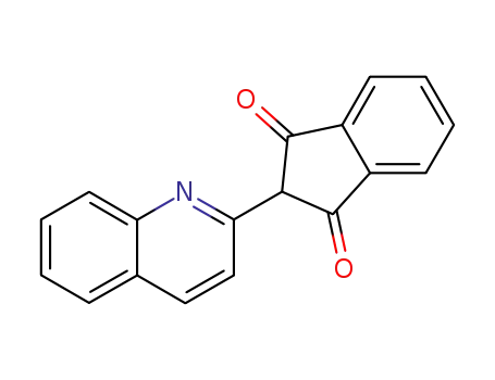 Molecular Structure of 83-08-9 (2-(2-quinolyl)-1H-indene-1,3(2H)-dione)