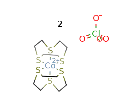 bis(1,4,7-trithiacyclononane)cobalt(II) bisperchlorate