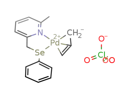 Pd(II)(η3-C3H5)(C5H3CH3NCH2SeC6H5) perchlorate