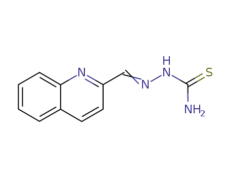 Molecular Structure of 3608-81-9 (quinoline-2-carbaldehyde thiosemicarbazone)