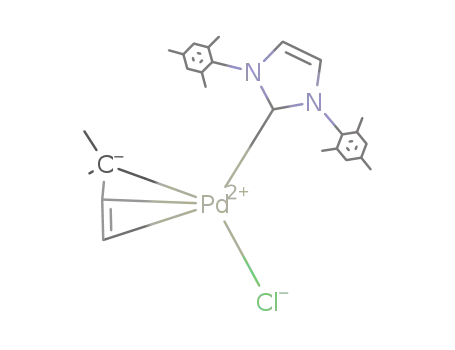 [Pd(1,3-dimesityl-2,3-dihydroimidazol-2-ylidene)(1,1-dimethylallyl)(chloride)]