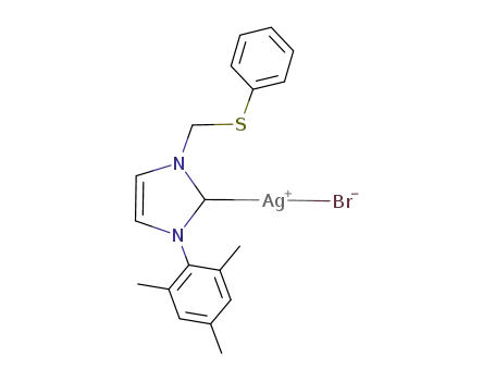 ([1-(phenylthio)methylene-3-mesityl]imidazolyl-2-ene)silverbromide