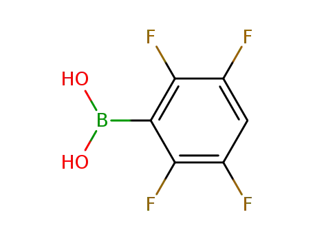 Molecular Structure of 511295-01-5 (2,3,5,6-TETRAFLUOROBENZENEBORONIC ACID)