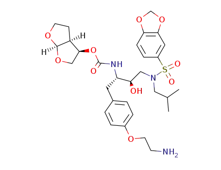 (3R,3AS,6AR)-hexahydrofuro[2,3-b]furan-3-yl (1S,2R)-1-[4-(2-aminoethoxy)benzyl]-3-[(1,3-benzodioxol-5-ylsulfonyl)(isobutyl)amino]-2-hydroxypropylcarbamate