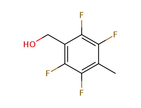 Molecular Structure of 79538-03-7 (2,3,5,6-Tetrafluoro-4-methylbenzyl alcohol)