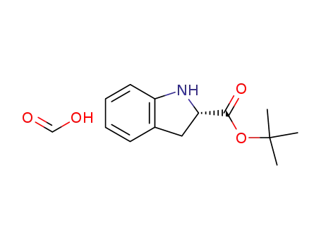 (S)-2,3-Dihydro-1H-indole-2-carboxylic acid tert-butyl ester; compound with formic acid
