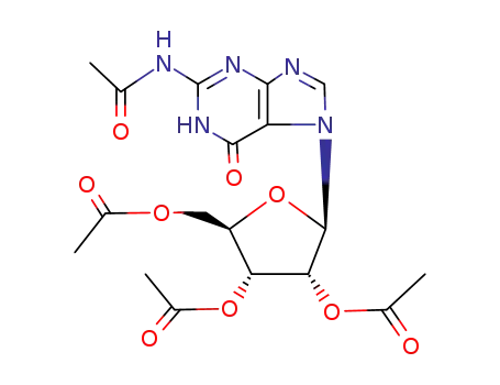 7-(2',3',5'-tri-O-acetyl-β-D-ribofuranosyl)-N2-acetylguanine