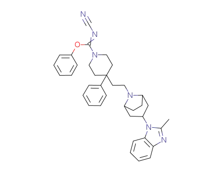 phenyl N-cyano-4-{2-[3-(2-methyl-1H-benzimidazol-1-yl)-8-azabicyclo[3.2.1]oct-8-yl]ethyl}-4-phenylpiperidine-1-carboximidoate