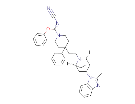 phenyl N-cyano-4-{2-[3-(2-methyl-1H-benzimidazol-1-yl)-8-azabicyclo[3.2.1]oct-8-yl]ethyl}-4-phenylpiperidine-1-carboximidoate