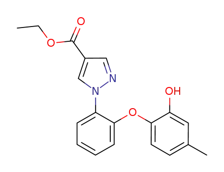 1-[2-(2-hydroxy-4-methylphenoxy)phenyl]-1H-pyrazole-4-carboxylic acid ethyl ester