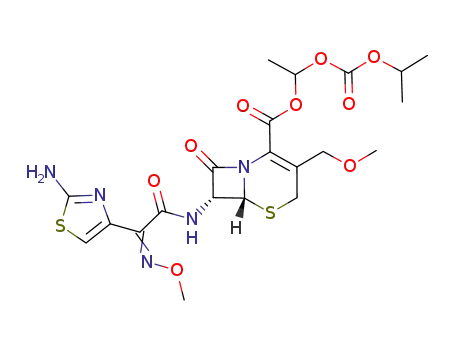 1-isopropoxycarbonyloxyethyl(6R,7R)-7-[2-(2-aminothiazol-4-yl)-2(Z)-(methoxyimino)acetamido]-3-(methoxymethyl)-3-cephem-4-carboxylate