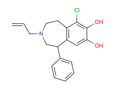 (+/-)-6-CHLORO-7,8-DIHYDROXY-3-ALLYL-1-PHENYL-2,3,4,5-TETRAHYDRO-1H-3-BENZAZEPINE HYDROBROMIDE