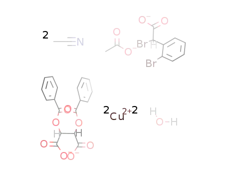 [Cu2(D-O,O'-dibenzoyltartrate)((R)-α-bromo-2-bromophenylacetate)(OAc)(H2O)2]*2MeCN