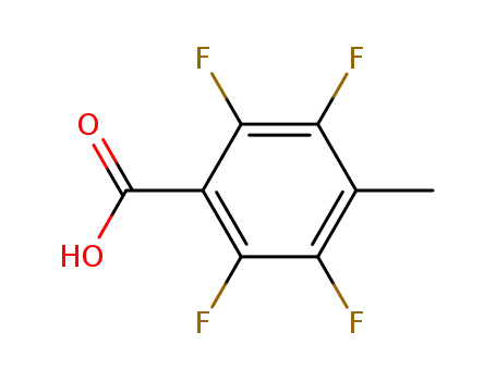 Molecular Structure of 652-32-4 (2,3,5,6-TETRAFLUORO-4-METHYLBENZOIC ACID)