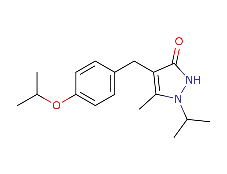 5-methyl-1-(propan-2-yl)-4-[4-(propan-2-yloxy)benzyl]-1,2-dihydro-3H-pyrazol-3-one