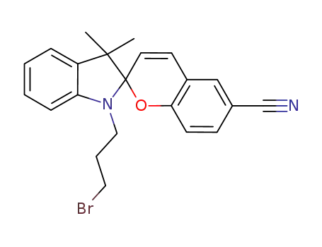 1'-(3-bromopropyl)-3',3'-dimethyl-6-cyanospiro[(2H)-1-benzopyran-2,2'-indoline]