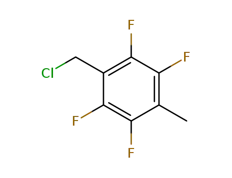 Molecular Structure of 60903-84-6 (2,3,5,6-Tetrafluoro-4-methylbenzylchloride)