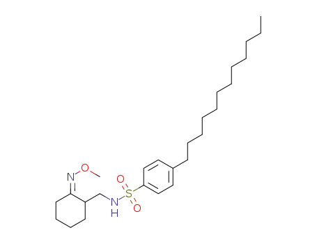 (Z)-4-dodecyl-N-[(2-(methoxyimino)cyclohexyl)methyl]benzenesulfonamide