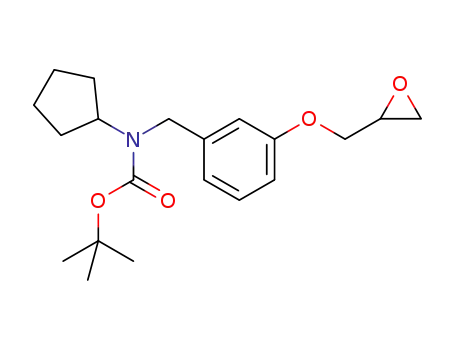 tert-butyl cyclopentyl(3-(oxiran-2-ylmethoxy)benzyl)carbamate
