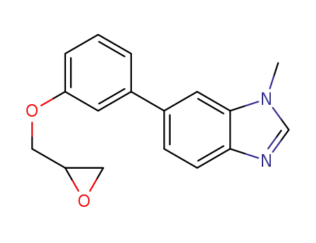 1-methyl-6-(3-(oxiran-2-ylmethoxy)phenyl)-1H-benzo[d]imidazole