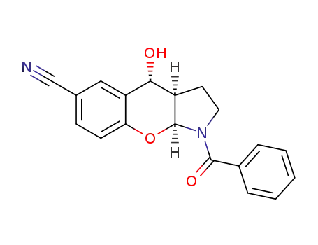 (3aR,4R,9aS)-1-benzoyl-6-cyano-4-hydroxy-1,2,3,3a,4,9a-hexahydrochromeno[2,3-b]pyrrole