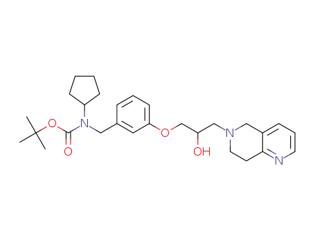 tert-butyl cyclopentyl(3-(3-(7,8-dihydro-1,6-naphthyridin-6(5H)-yl)-2-hydroxypropoxy)benzyl)carbamate