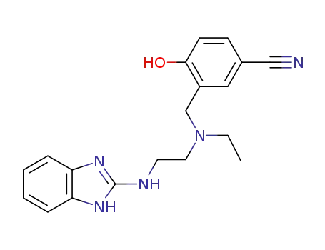 3-(((2-((1H-benzo[d]imidazol-2-yl)amino)ethyl)(ethyl)amino)methyl)-4 hydroxybenzonitrile