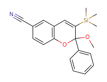 2-methoxy-2-phenyl-3-trimethylsilyl-2H-1-benzopyran-6-carbonitrile