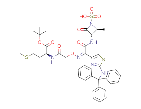 (2S,3S)-3-{(S,Z)-5-(tert-butoxycarbonyl)-7-oxo-11-[2-(tritylamino)thiazol-4-yl]- 9-oxa-2-thia-6,10-diazadodec-10-enamido}-2-methyl-4-oxoazetidine-1-sulfonic acid