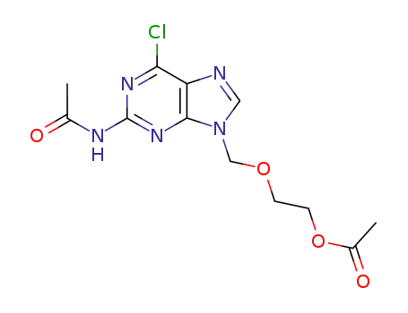 9-<(2-acetoxyethoxy)methyl>-2-acetylamino-6-chloro-9H-purine