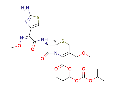 1-(isopropoxycarbonyloxy)propyl (6R,7R)-7-[(Z)-2-(2-amino-4-thiazolyl)-2-(methoxyimino)acetamido]-3-(methoxymethyl)-3-cephem-4-carboxylate