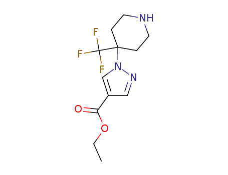 ethyl 1-[4-(trifluoromethyl)-4-piperidyl]pyrazole-4-carboxylate