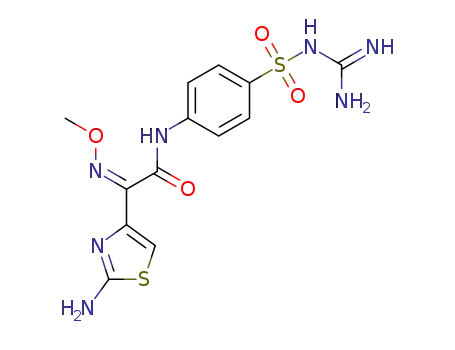 (Z)-2-(2-aminothiazol-4-yl)-N-(4-(N-carbamimidoylsulfamoyl)phenyl)-2-(methoxyimino)acetamide