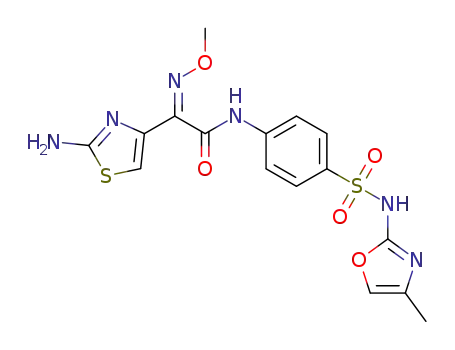(Z)-2-(2-aminothiazol-4-yl)-2-(methoxyimino)-N-(4-(N-(4-methyloxazol-2-yl)sulfamoyl)phenyl)acetamide