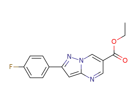 2-(4-fluorophenyl)pyrazolo[1,5-a]pyrimidine-6-carboxylic acid ethyl ester
