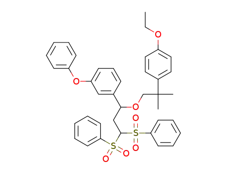 (3-(2-(4-ethoxyphenyl)-2-methylpropoxy)-3-(3-phenoxyphenyl)propane-1,1-diyldisulfonyl)dibenzene
