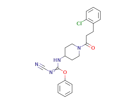 phenyl‐N‐(1‐(3‐(2‐chlorophenyl)propanoyl)piperidin‐4‐yl)‐N’‐cyanocarbamimidate