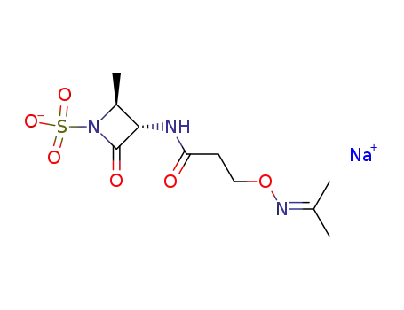 Sodium; (2S,3S)-3-(3-isopropylideneaminooxy-propionylamino)-2-methyl-4-oxo-azetidine-1-sulfonate