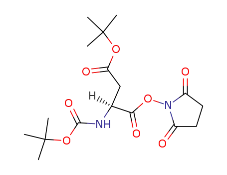 Butanoic acid, 3-[[(1,1-dimethylethoxy)carbonyl]amino]-4-[(2,5-dioxo-1-pyrrolidinyl)oxy]-4-oxo-, 1,1-dimethylethyl ester, (3S)-
