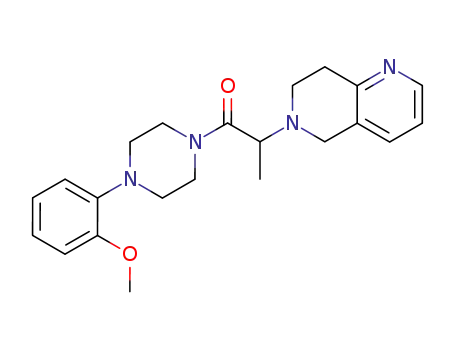 6-<2-<4-(2-methoxyphenyl)-1-piperazinyl>-1-methyl-2-oxoethyl>-5,6,7,8-tetrahydro-1,6-naphthyridine