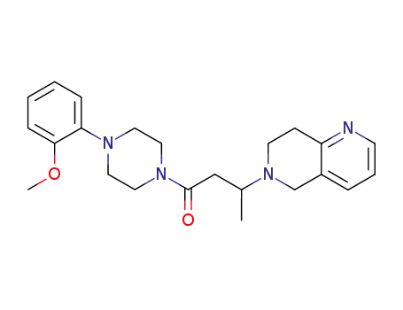6-<3-<4-(2-methoxyphenyl)-1-piperazinyl>-1-methyl-3-oxopropyl>-5,6,7,8-tetrahydro-1,6-naphthyridine