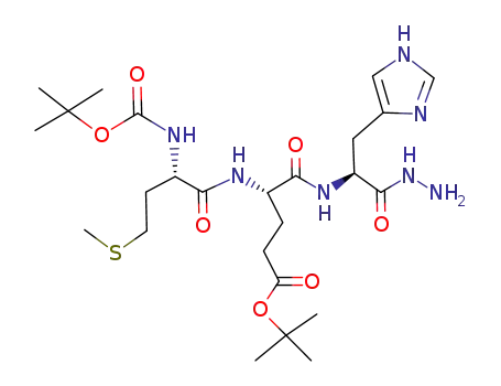 (S)-4-((S)-2-tert-Butoxycarbonylamino-4-methylsulfanyl-butyrylamino)-4-[(S)-1-hydrazinocarbonyl-2-(1H-imidazol-4-yl)-ethylcarbamoyl]-butyric acid tert-butyl ester