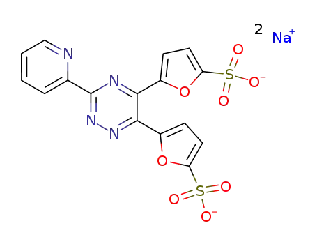 2-Furansulfonic acid,5-[3-(2-pyridinyl)-5-(5-sulfo-2-furanyl)-1,2,4-triazin-6-yl]-, sodium salt(1:2)