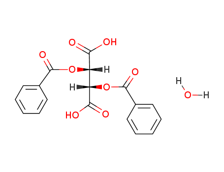 80822-15-7,(+)-Dibenzoyl-D-tartaric acid monohydrate,Butanedioicacid, 2,3-bis(benzoyloxy)-, monohydrate, (2S,3S)- (9CI);