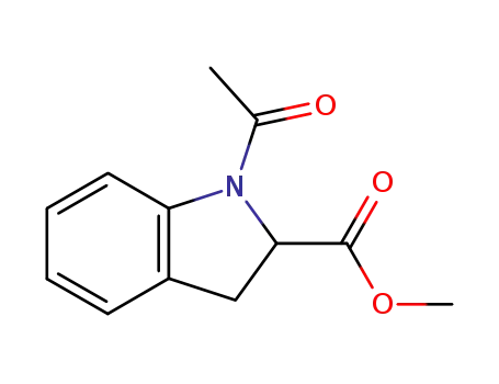 Molecular Structure of 110659-07-9 (1-Acetyl-2,3-dihydro-1h-indole-2-carboxylic acid)
