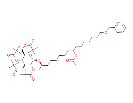 (8RS,15R)-8-acetoxy-1-benzyloxy-15-(2,3,4,6-tetra-O-pivaloyl-β-D-glucopyranosyloxy)hexadecane