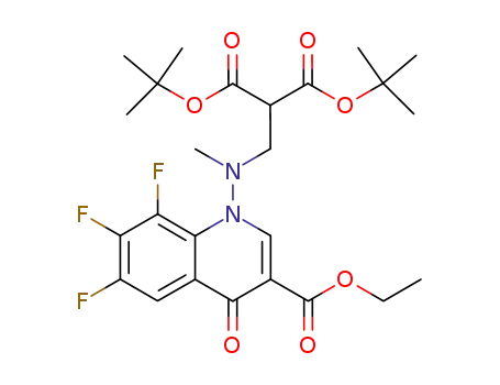 Ethyl 1--N-methylamino>-6,7,8-trifluoro-1,4-dihydro-4-oxoquinoline-3-carboxylate