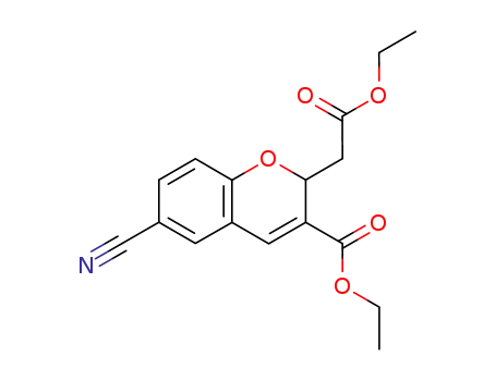 ethyl 6-cyano-2-carboethoxymethylchromene-3-carboxylate